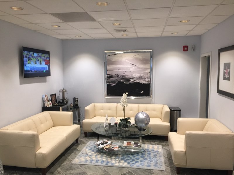 Reception area at Boston Dental office, Advanced Cosmetic & Implant Dentistry